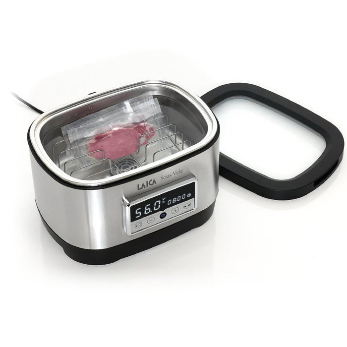 Laica Horno de Agua SVC200 700W 8L Plata Cocción Control Temperatura Temporizador LED